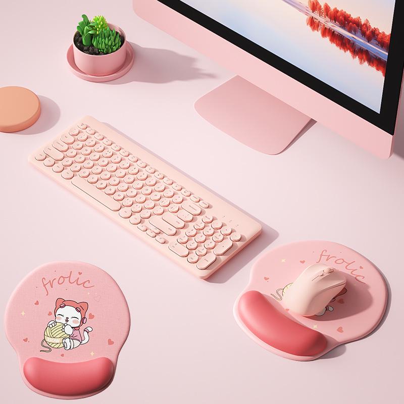 BOW Hangshi Wired Keyboard & Mouse Set for Girls with USB Connection