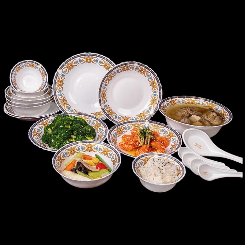 Corelle Iced Linglong Madame de Pompadour 20-Piece Dinnerware Set