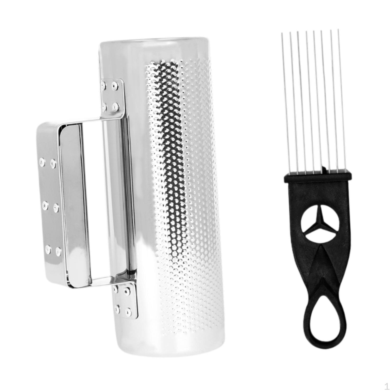 

Инструмент Guiro металлический шейкер легко играть музыкальный оркестр аккомпанемент круглый цилиндр рука