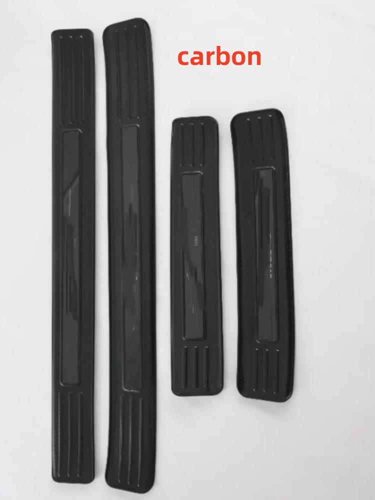 WAK1  LHD/RHD Car Window Control Lift Panel Cover Sticker Carbon Fiber 4pcs for MG4 MG 4 EV Mulan 2023- 2024 Acc.