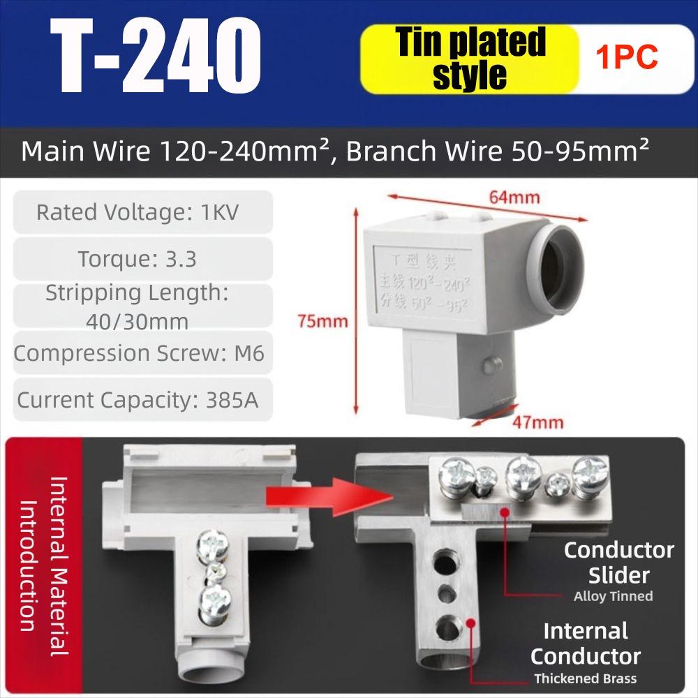 Conductor Brass High Power Splitter High Power Fast Connector Quick Terminal Block