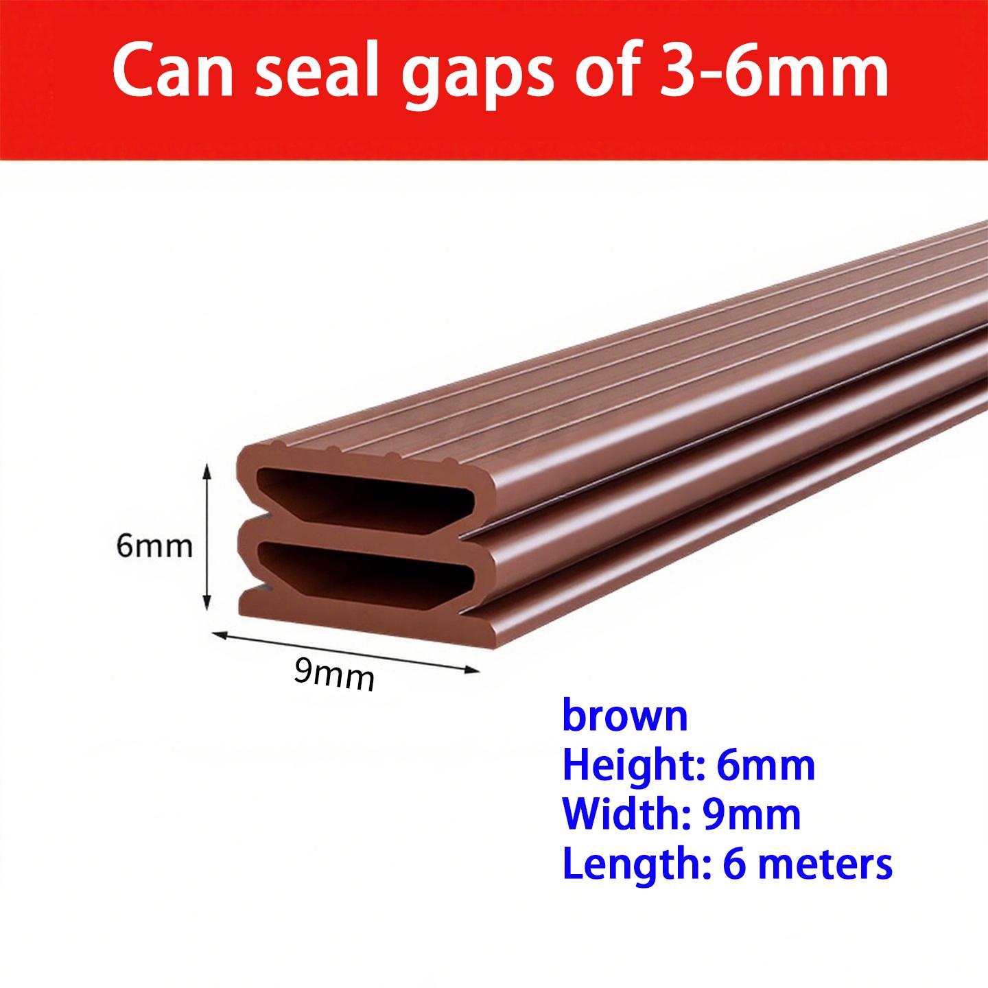 

6Meter Silicone Sealing Strip For Sound Insulation Noise Reduction Wind Prevention Doors Balconies Windows Sealing Components