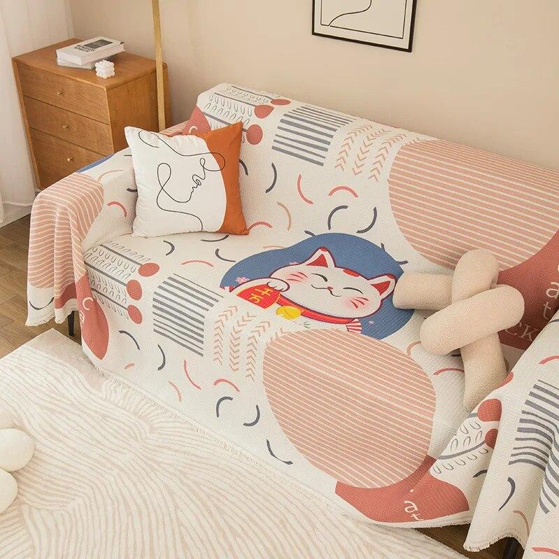 

Скандинавские одеяла для дивана с кисточками, большой чехол для дивана для кемпинга, пикника, отдыха, отдыха, пляжное полотенце, полный четырехсезонный дорожный коврик 90x180cm 1pcs