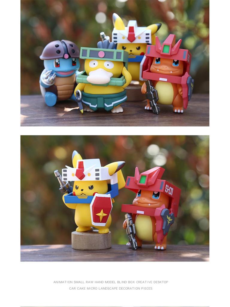 Gundam Anime Baby Figure Model - Robot Cosplay Ornament for Desktop or Car Decoration (Blind Box)