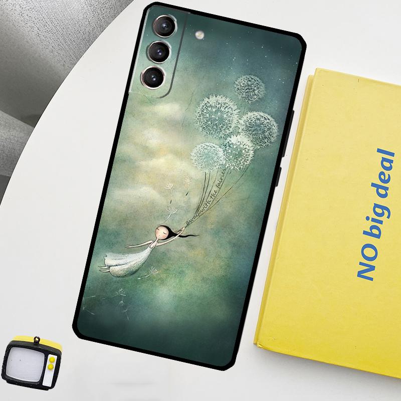 Dandelion Phone Case For Samsung Galaxy S25 S24 Ultra S20 S21 S22 S23 Plus S9 S10 S24 FE S25 FE Cover
