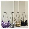 Korean Chain Sequins Crossbody Bag Trendy Korean Version, Fashionable, Niche, Unique, Chain Underarm Dumpling Bag