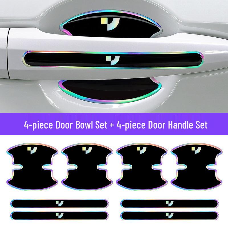 Jiyue 01/07/SIMUcar Seven-Color Epoxy Scratch-Resistant Door Handle Bumper Strip