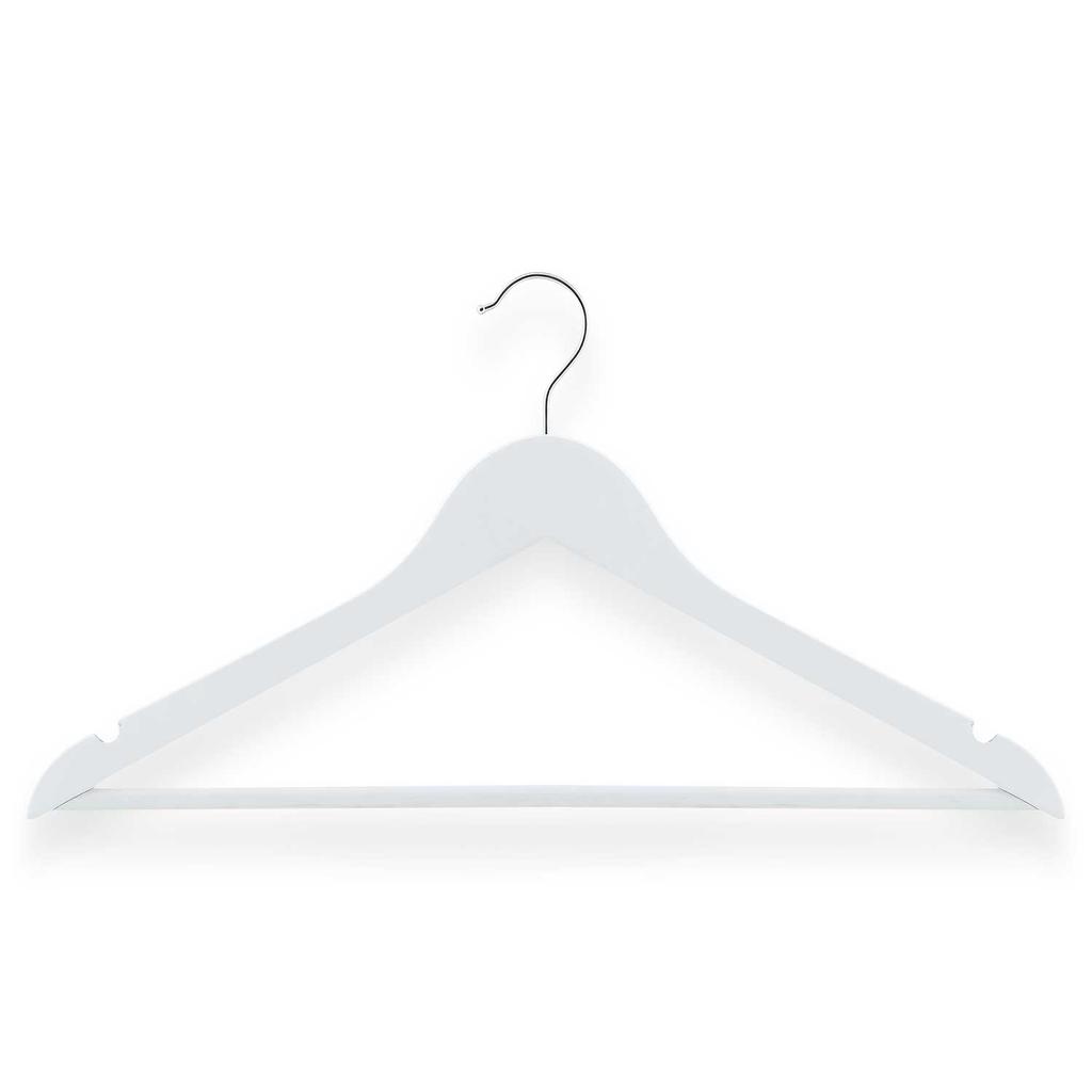 Wooden Clothes Hangers 30 Pcs Ms-858 Massido