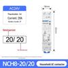 Chint NCH8-20/20 Silent AC Contactor, Single-Phase, 220V, 24V DIN Rail Mount