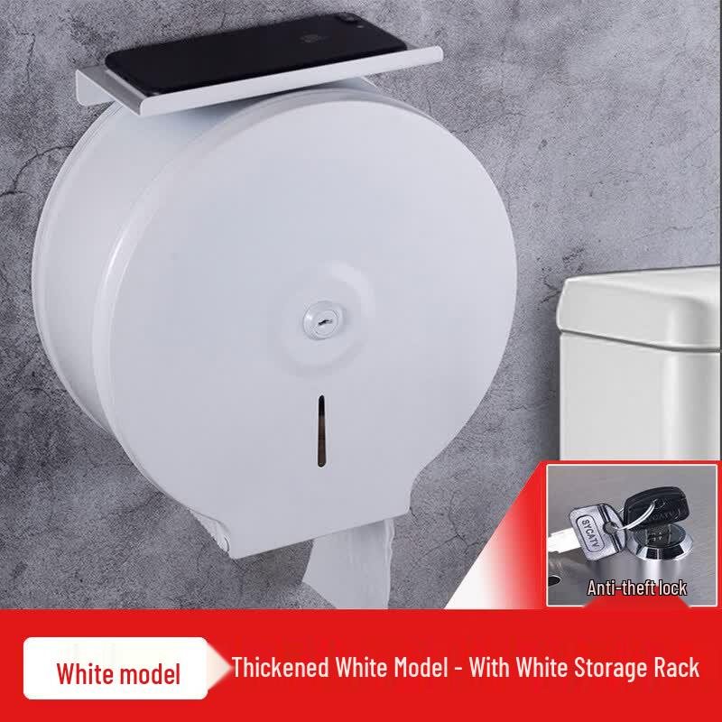 

304 Stainless Steel Wall-Mounted Large Roll Paper Dispenser