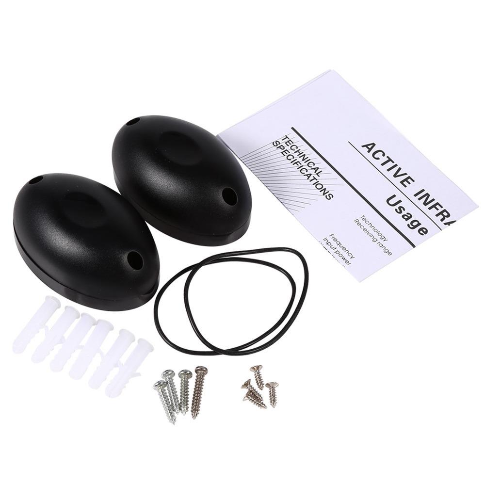 Wired connection Infrared Alarm Single beam design Photoelectric Sensor Gate barrier monitoring чёрный