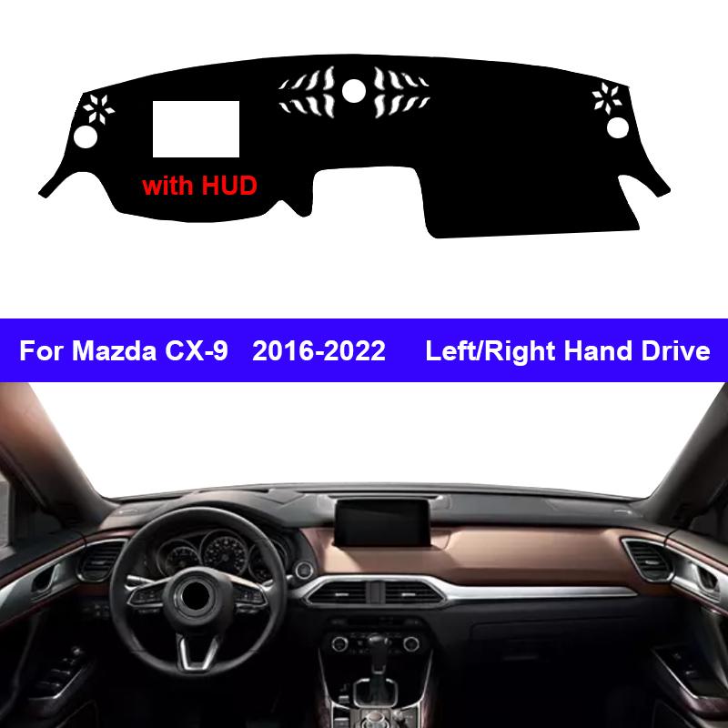 Car Inner Dashboard Cover For Mazda CX-9 CX9 2016 - 2026 Auto Dash Mat Carpet Cape Sun shade Dashmat Pad 2026 2020 2019 2018