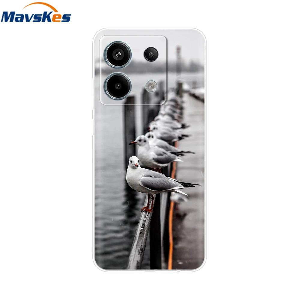 Etui do Xiaomi Redmi Note 13 Pro 5G Urocze Serduszko Miłości Silikonowe Miękkie Pokrowiec na Telefon Dla Redmi Note 13 5G Coque Etui Redmi Note13 Przezroczyste
