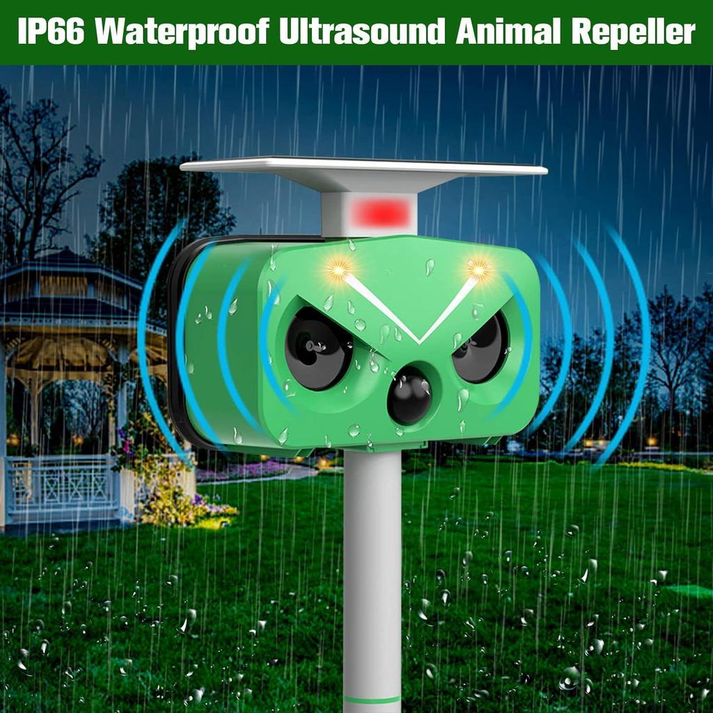 Solar Bird & Animal Repeller with High-Power Alarm