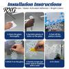 Static Cling Window Decals 9Pcs Macaron Christmas Tree Clings, Snowflake Gift Glass Stickers, Reusable for Shop Home Holiday Decoration Atmosphere