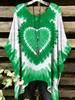 Camiseta Boho Chic Oversize Sencilla Vintage Estampado Floral Dobladillo Irregular Cuello Redondo Ropa de Mujer Moderna y Versátil