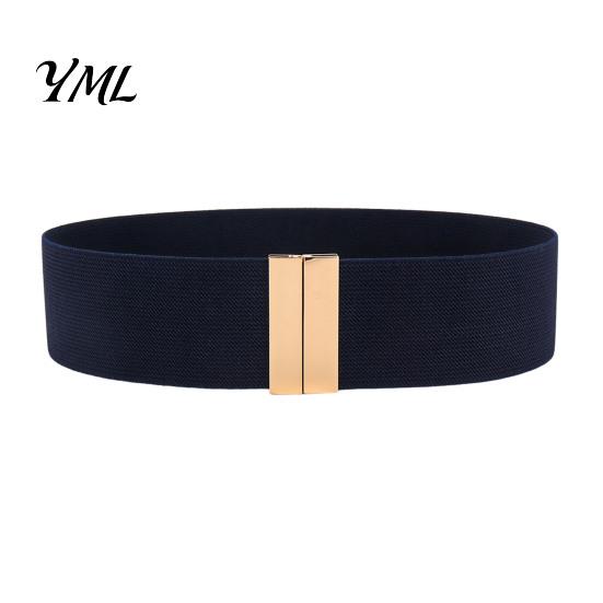 High Quality Elastic Belt Wide Waist Belt, Adjustable Stretchy with Metal for Women Square Buckle, Stylish Slimming Waistband Dresses And Jeans Casual