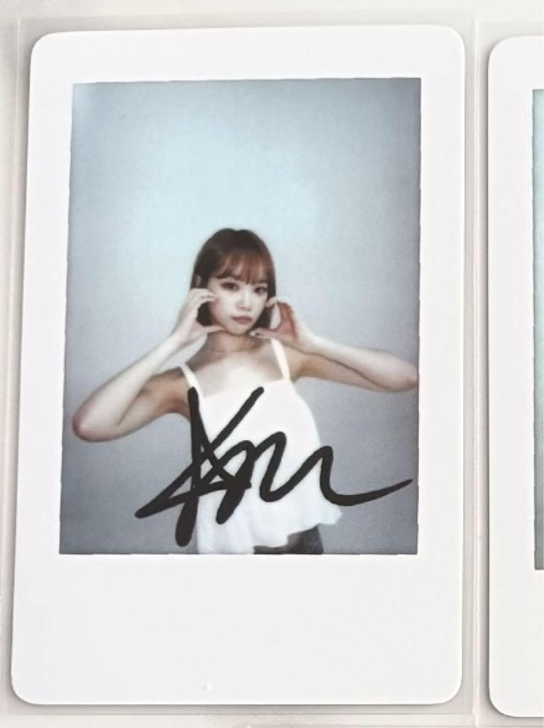 [USED] Lu Seraphim Chaewon CRAZY withmuu Lucky Drop Instax Trading Card