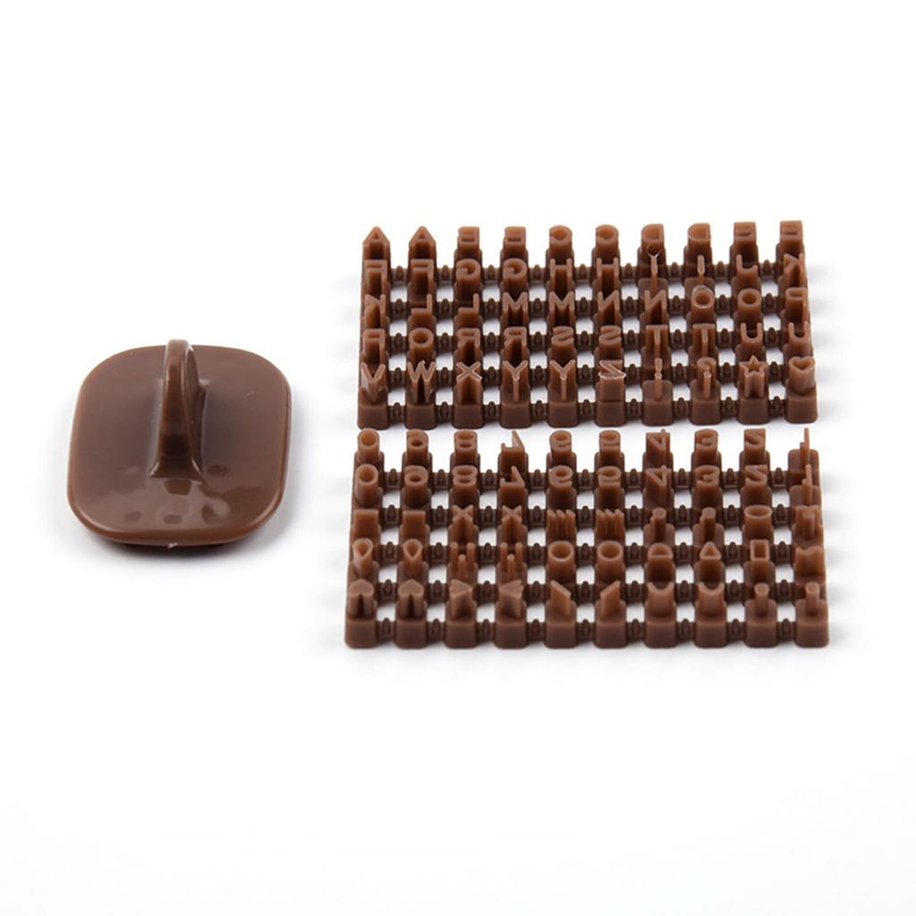 Plastic DIY Cookie Stamps Letter Number Shaped Biscuit Moulds Cookie Moulds DIY Biscuit Stamps Baking Tools for Biscuit