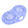 Silicone Bra Wash Bag Laundry Bag with Button Closure and Hanging Loop for Washing Machine Purple