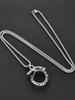 A chain pendant "cobra biting its own tail" necklace pendant suitable for daily wear and gift giving