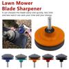 1Pcs Lawn Mower Sharpener Lawnmower Sharpener for Power Hand Drill for Power Hand Drill Knife Sharpening Stone Grindstone