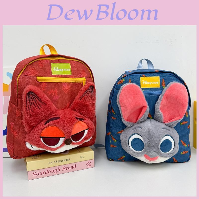 Zootopia Plush Cartoon Animal Backpack With Nick And Judy Plush Doll Decor For Kids And Teens