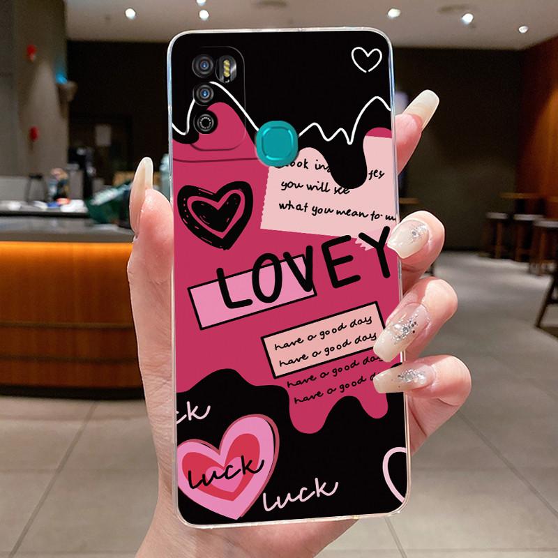Pour Infinix Hot 9 Play Coque Arrière X680 X680B X680C Esthétique Mignon Cool Garçons Filles Coque de Téléphone Silicone Souple Coque Transparente