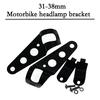 Univerzální 31mm 38mm držáky na přední světlomety vidlice ucho motocyklu černé