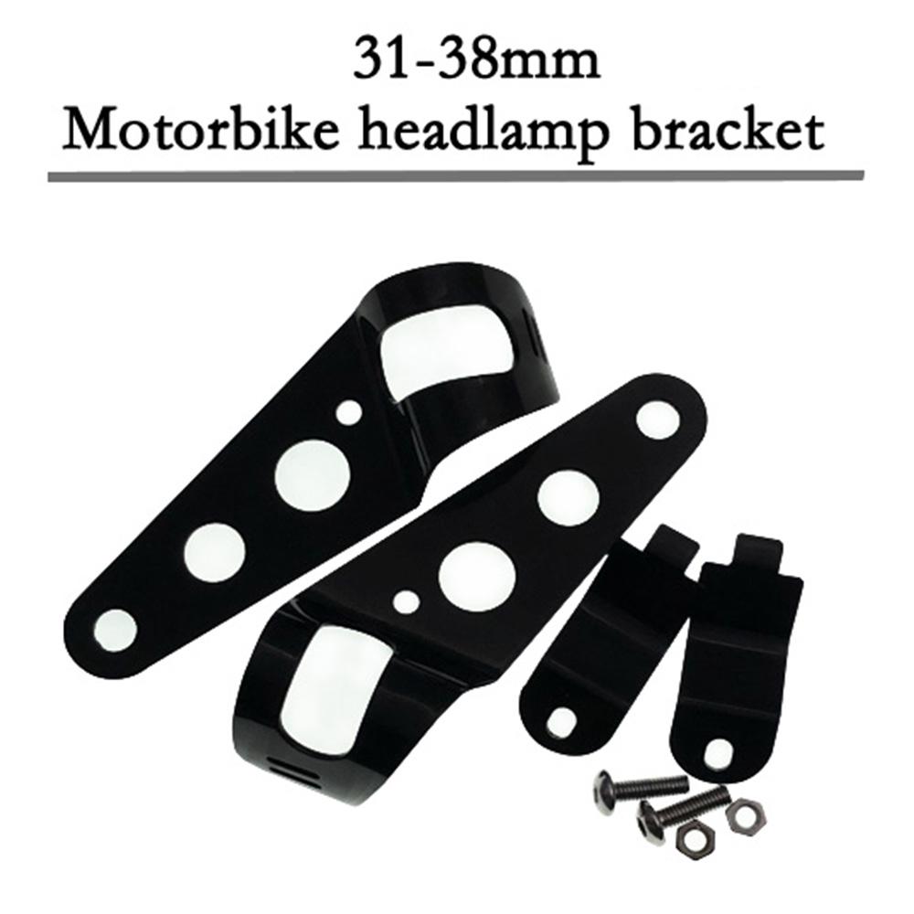 Univerzální 31mm 38mm držáky na přední světlomety vidlice ucho motocyklu černé