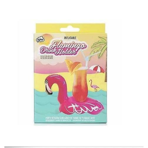 Porte boisson gonflable - NPW - Flamant rose - Vinyle - Extérieur - Adulte