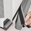 Anti-cold Door Draft Stopper - AIMOONSA - 96 Cm - Unilateral - Grey - PU Leather &; PE Foam