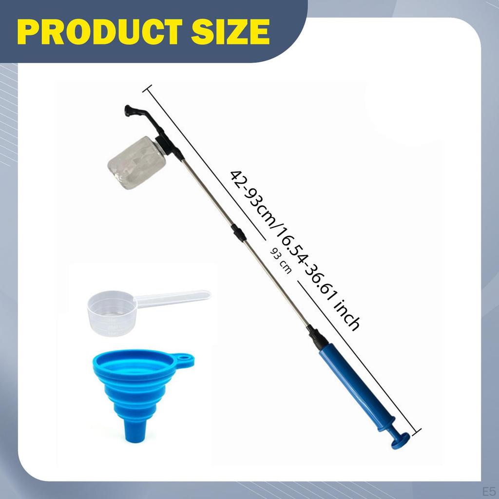 Instructions for Diatomaceous Earth Spreader, Spreader Garden Powder, Telescopic Pole