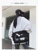 Korean-Style Versatile Messenger Backpack: Trendy Large-Capacity Crossbody for College Students