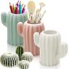 Makeup Brush Storage Box Shaver Toothbrush Holder Cosmetic Lipstick Jewelry Cactus Storage Rack Bathroom Desktop Organizer