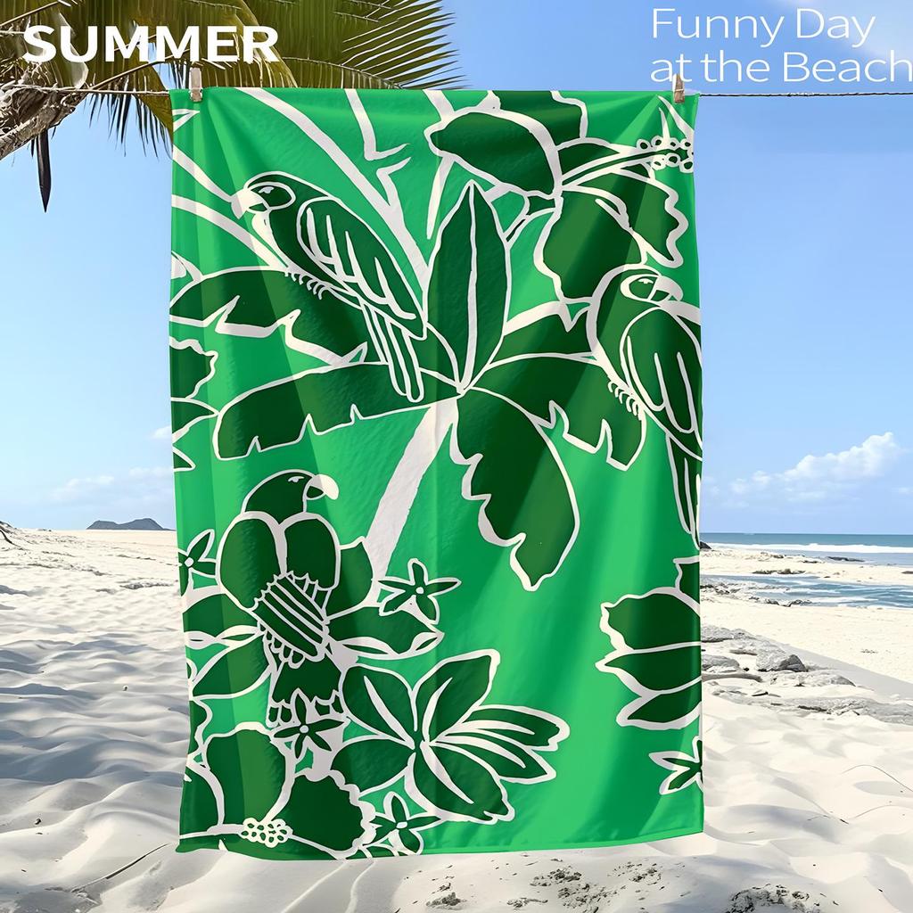 Quick-Drying Ultra-Fine Fiber Sports & Beach Towel - Absorbent, Digitally Printed for Adults