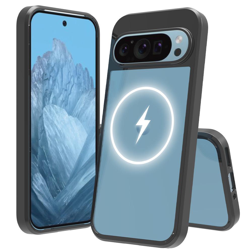 

Для Pixel 10 Pro XL Прозрачный магнитный чехол для телефона, устойчивый к царапинам, 2-в-1, чехол для телефона 9a Pixel 8