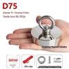 Neodymium Iron Boron Pot Magnet with Strong Magnetic Suction and Lifting Ring for River Dredging