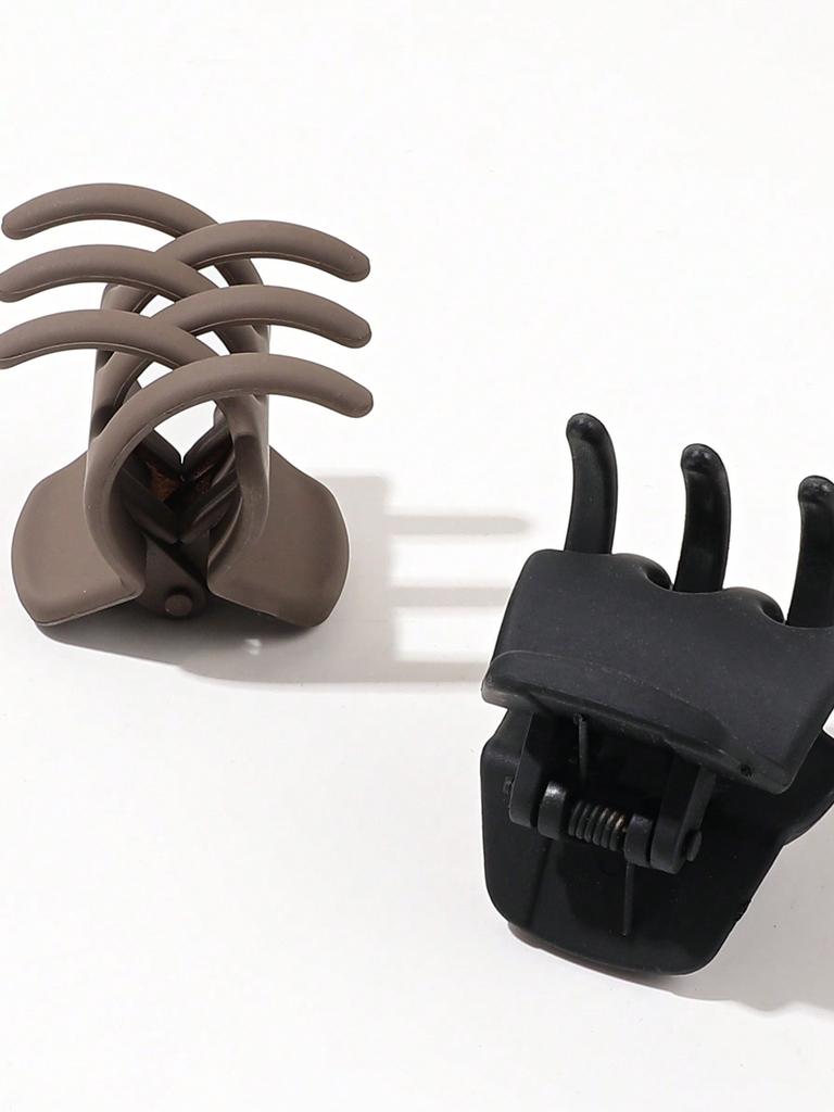 3Pcs Double Row Teeth Hair Claw Clips for Thin Hair,1.4Inch  Multifunction Medium Non-slip Hair Accessories for Women and Girls