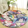 Personalized F-Fairy Tail Round Chair Office Rug - Perfect for Mat, Office Chair & More - Ideal Gift for Birthdays and Holidays