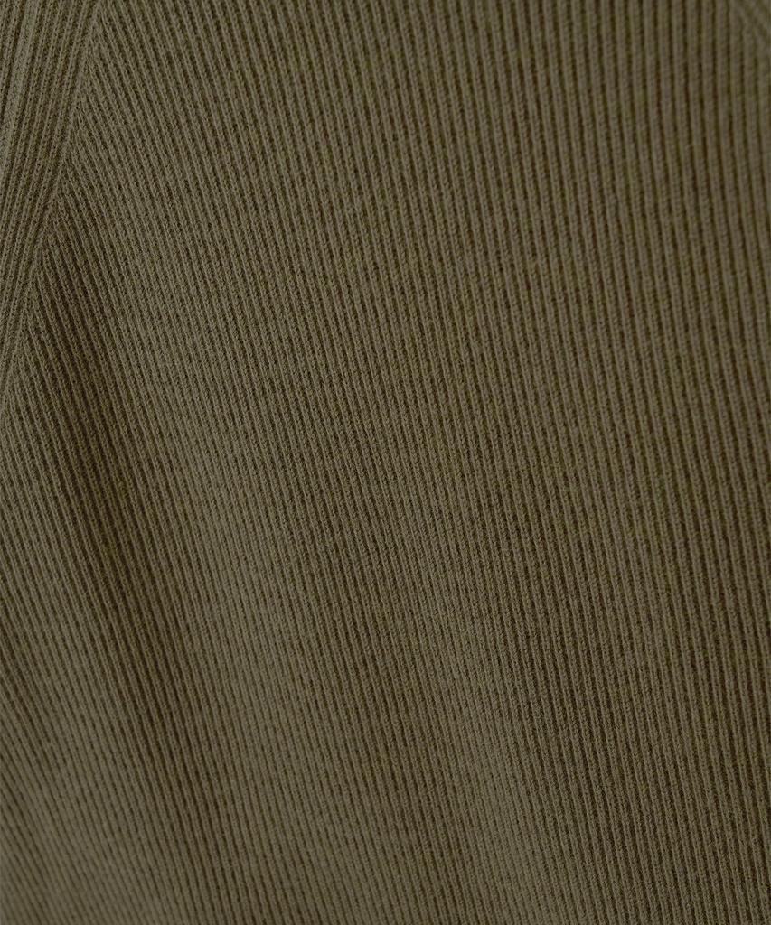 Another Office Doubleface V-Neck Cardigan (Moss Khaki)