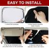 Foldable Titanium Silver Windshield Sunshade Visor