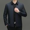 Lapel Jacket Zipper Business Jacket Middle-aged Men's Jacket Dad Jacket