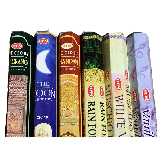 HEM Indian Incense 6-Variety Assorted Set, 6 Boxes