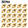 20Pcs DCMT070204 YBC251 Carbide Inserts for Lathe Turning Tool Holder Boring Bar