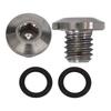High Performance Bicycle Bleed Screw Kit 2pcs with O Rings for Brake Systems