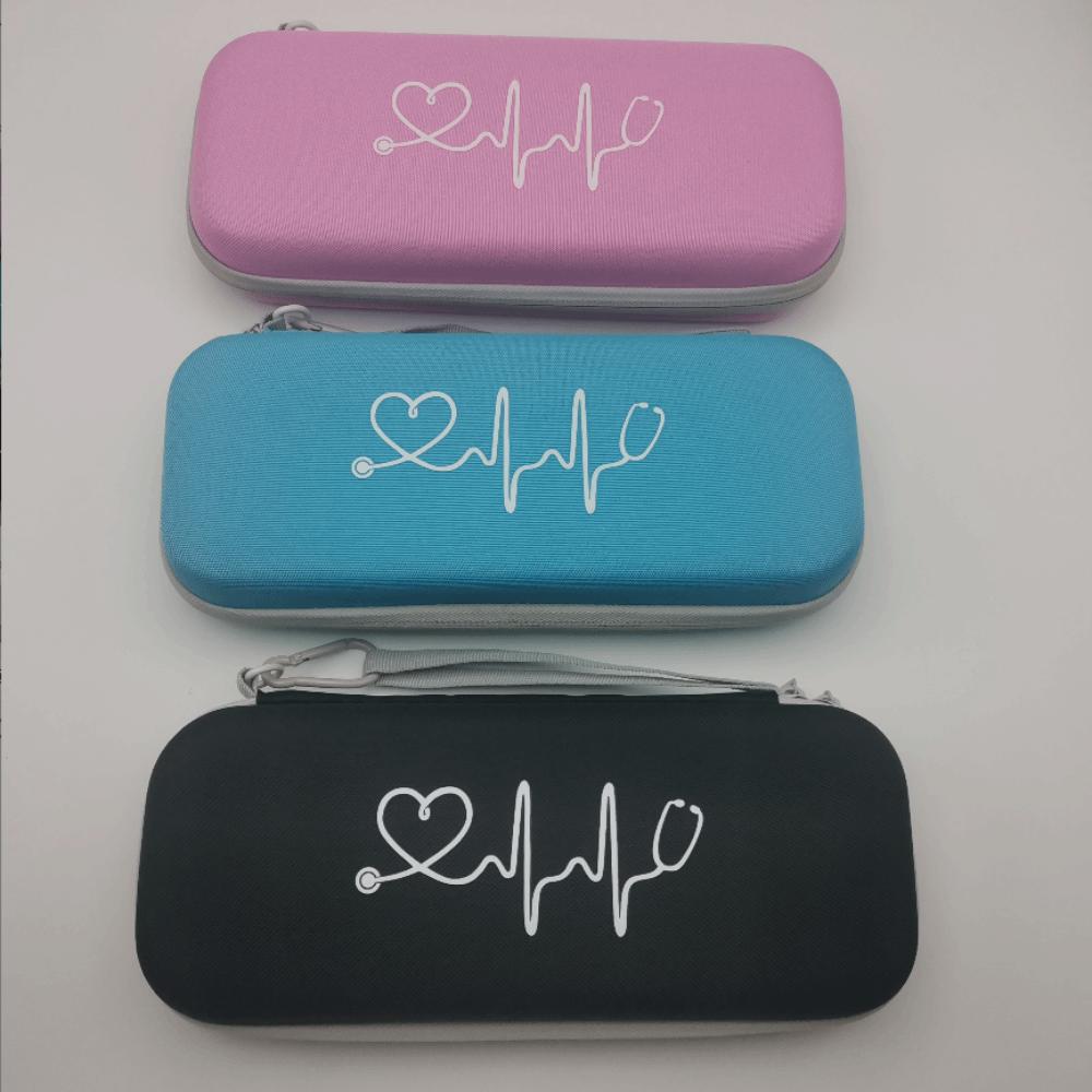 Hard Shell Stethoscope Protection Bag Double-deck Stethoscope EVA Carrying Case Travel