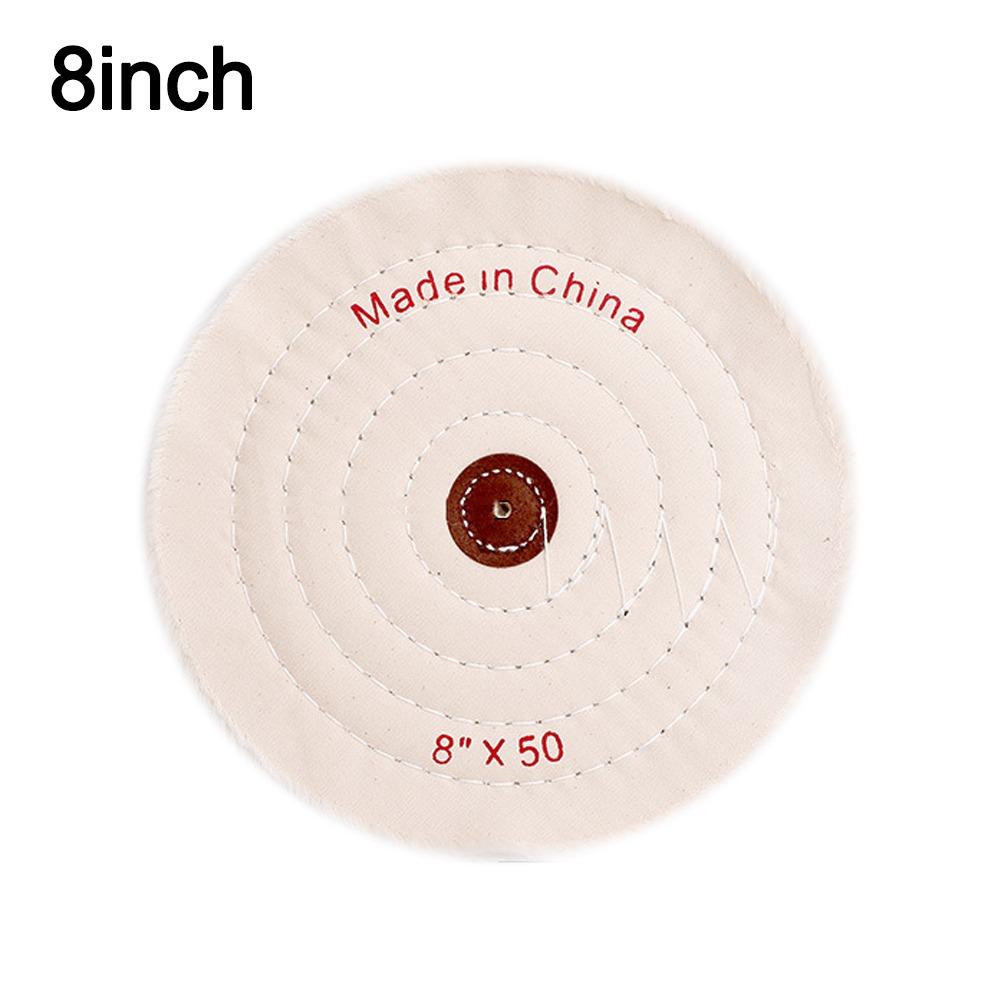 Langlebige 2-12 Zoll Räder Polierrad Baumwollflusen Tuch Weißes Polierrad Poliertuch Rad Schmuckwerkzeuge