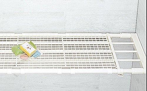 Tombow WM-200 Tension Shelf, Extra Strong, Wide, Fits Widths from 119-200cm, White, Shinki Gosei