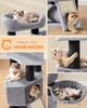 FEANDREA Cat Tree, Large Cat Tower with Fluffy Plush Perch, Cat Condo with Basket Lounger and Cuddle Cave